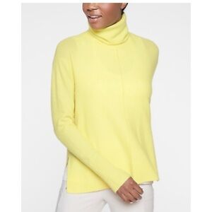 ATHLETA TRANSIT PULLOVER TURTLENECK SWEATER FRESH YELLOW Top SZ XS